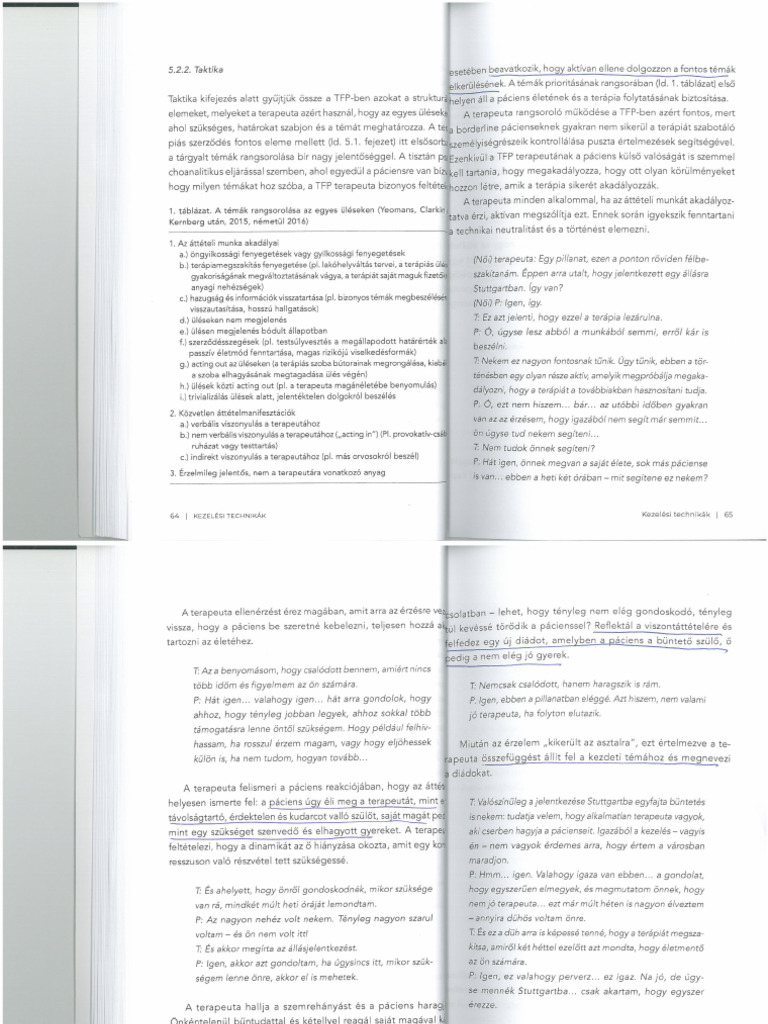 Stephan Doering Áttétel Fókuszú Pszichoterápia | PDF