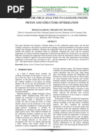 Temperature Field Analysis to Gasoline Engine Piston and Structure Optimization