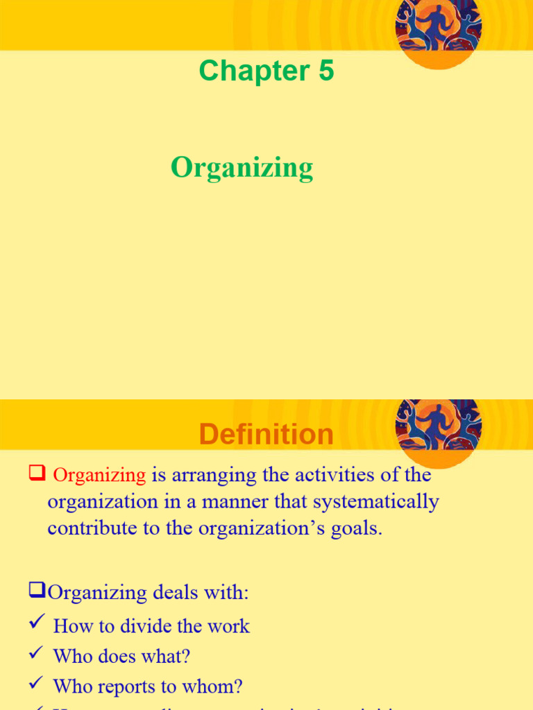 Chapter 5 - Organizing | PDF | Organizational Structure | Business