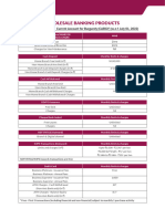 Schedule of Charges and Fees Burgundy (CABGY) 20102020