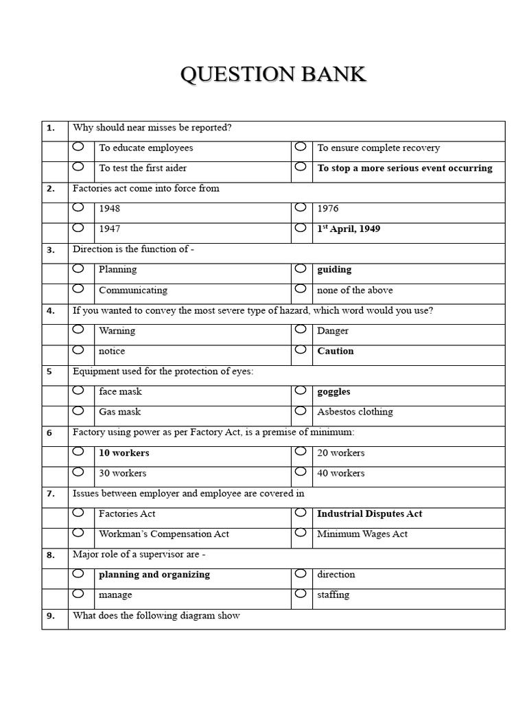 QUESTION BANK - 2 Man | PDF | Employment | Communication