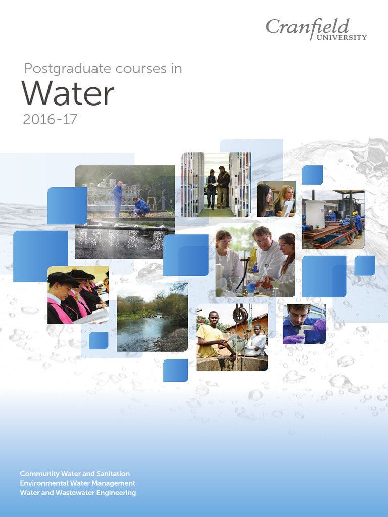 Postgraduate Water Courses at Cranfield | PDF | Sanitation | Water