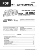 CD E600w Sharp Audio S4339cde600w