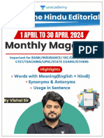 Magazine Thehindueditorial Vishalsir - April