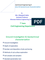 Ground Investigation and Geotechnical Characterization