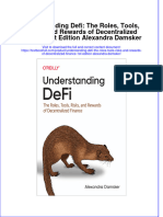 Download full chapter Understanding Defi The Roles Tools Risks And Rewards Of Decentralized Finance 1St Edition Alexandra Damsker pdf docx