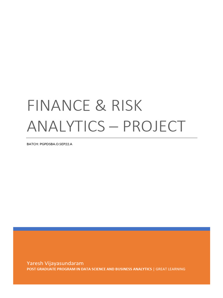 Finance & Risk Analytics Project Report | PDF | Receiver Operating ...