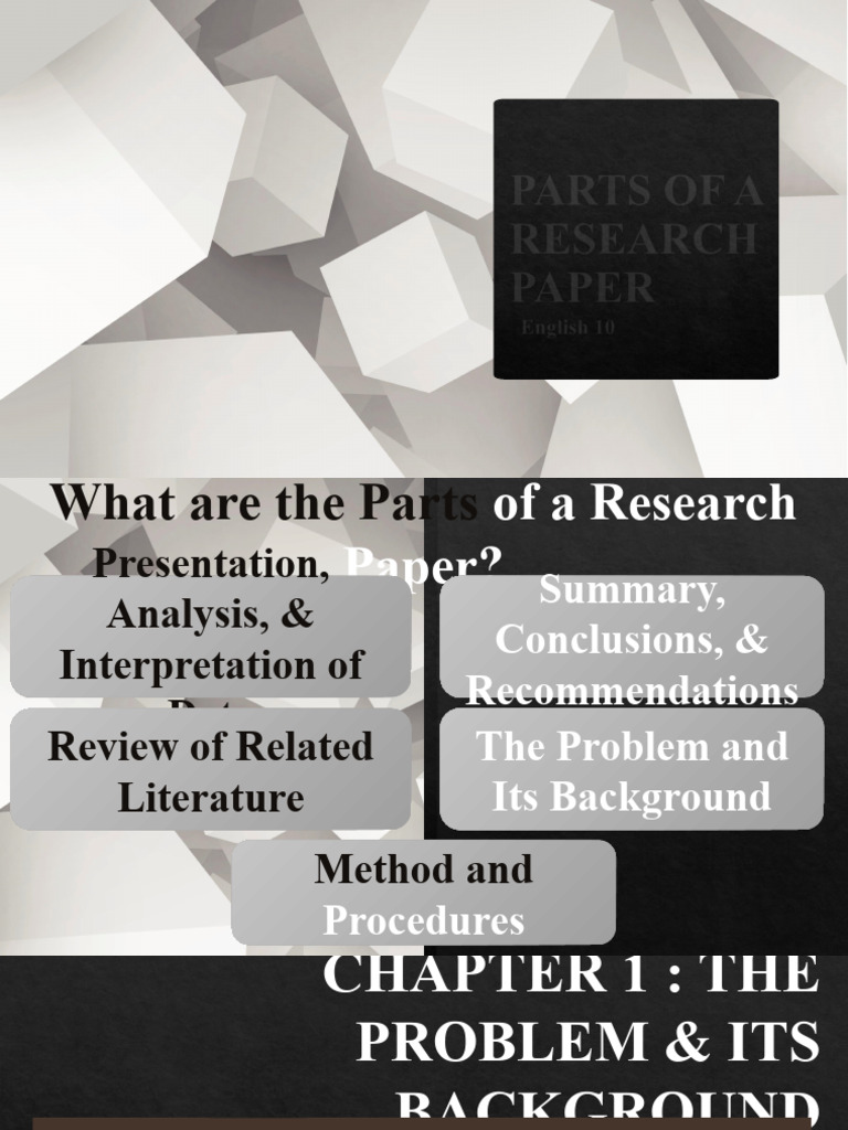 G10 Parts of A Research Paper 3 | PDF | Science | Cognition