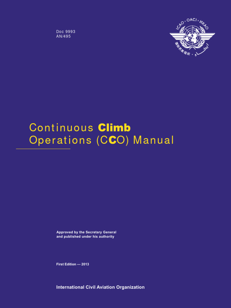 Continuous Climb Operations Manual | PDF | Air Traffic Control ...