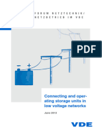 Connecting and operating storage units in low voltage networks