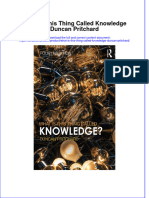 PDF What Is This Thing Called Knowledge Duncan Pritchard Ebook Full Chapter