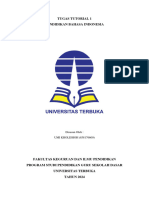 Tugas Tutorial 1 - Pendidikan Bahasa Indonesia Di SD - Umi Kholishoh (858176609) .