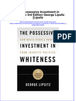 Full Chapter The Possessive Investment in Whiteness 3Rd Edition George Lipsitz Lipsitz PDF