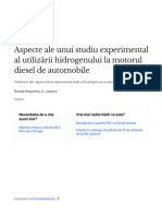 Aspects of An Experimental Study of Hydrogen Use at Automotive Diesel Engine