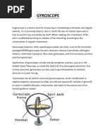 Understanding Aircraft Gyroscopes | PDF | Gyroscope | Rotation