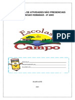 1ª SEQUENCIA CIENCIAS HUMANAS 8º ANO