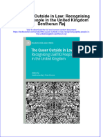 Full Chapter The Queer Outside in Law Recognising Lgbtiq People in The United Kingdom Senthorun Raj PDF