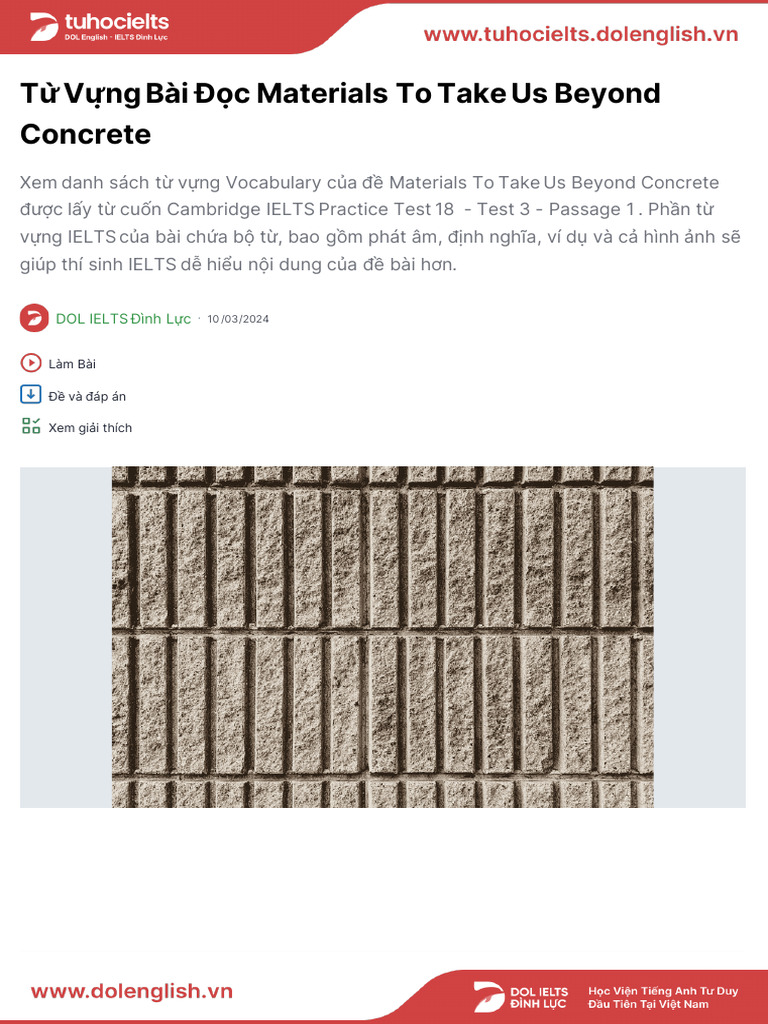 Materials To Take Us Beyond Concrete | PDF | Technology & Engineering