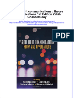 Textbook Visible Light Communications Theory and Applications 1St Edition Zabih Ghassemlooy Ebook All Chapter PDF