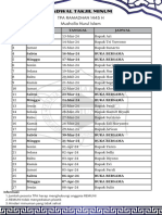 Jadwal Takjil Minum Tpa 1445 H