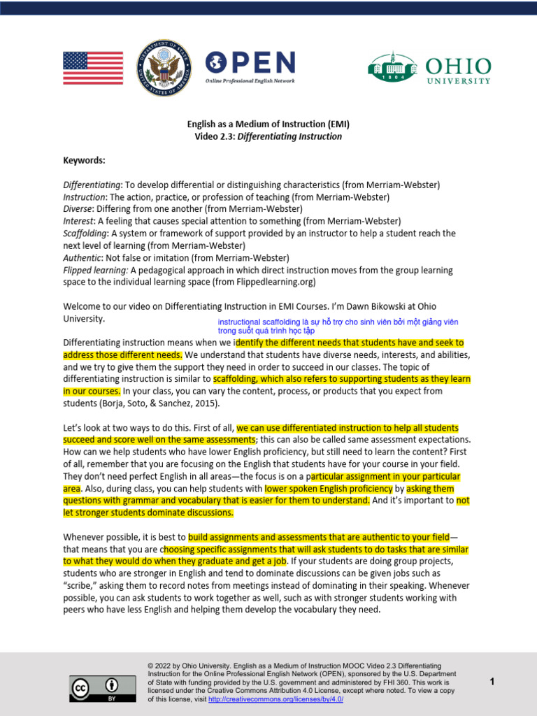 Module 2 Video 3 | PDF | Differentiated Instruction | Learning