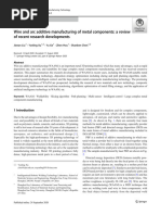 Wire and Arc Additive Manufacturing of Metal Components