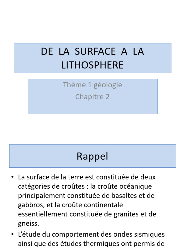 Schéma de la structure interne de la Terre | PDF | Sismologie ...