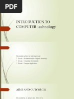 Introduction To Computer Technology