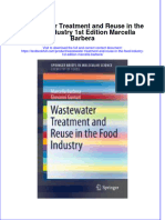 Download textbook Wastewater Treatment And Reuse In The Food Industry 1St Edition Marcella Barbera ebook all chapter pdf 