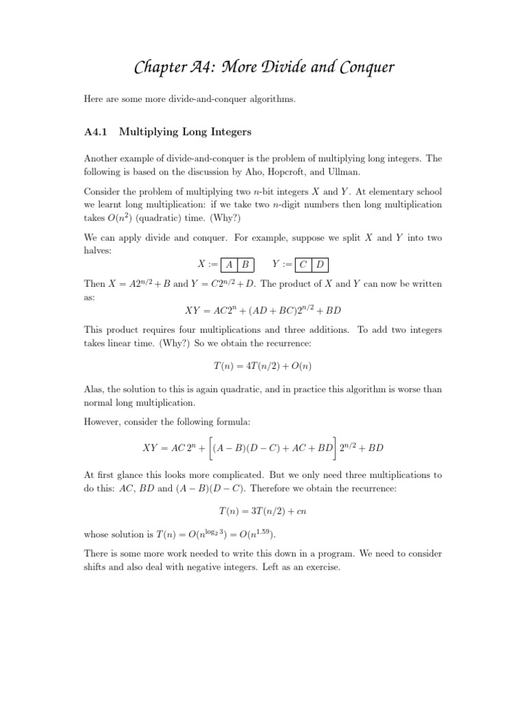 B large integers and strassen s multiplication download free pdf