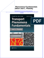 PDF Transport Phenomena Fundamentals 4Th Edition Joel L Plawsky Ebook Full Chapter