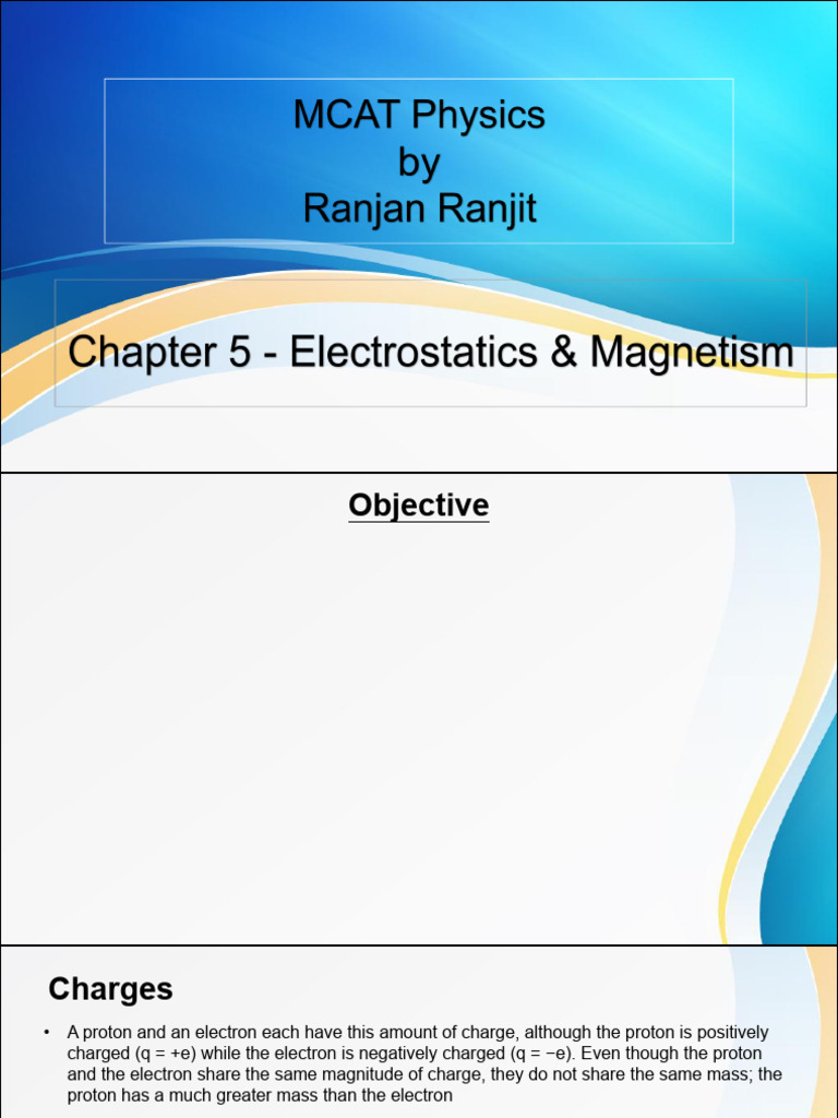 Chapter 5 - Electrostatics & Magnetism | PDF | Electric Charge ...