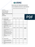 Ficha para Guia de Observación