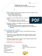 Evaluare Metoda Comparatiei Si Metoda Reducerii La Unitate