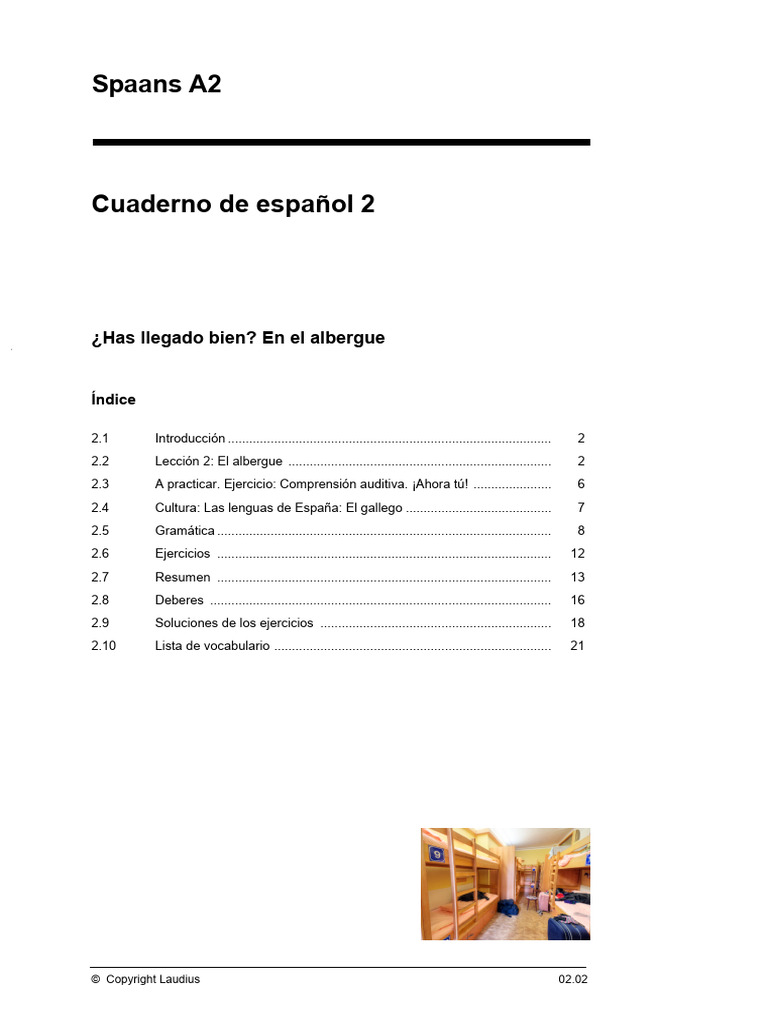 Spaans A2 les 2 | PDF