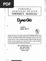 Dyna-Glo RMC-95 C7 Kerosene Heater User Manual | PDF | Energy And Resource  | Kerosene/Paraffin