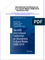 Download full chapter The Xviii International Conference On Strangeness In Quark Matter Sqm 2019 Domenico Elia pdf docx