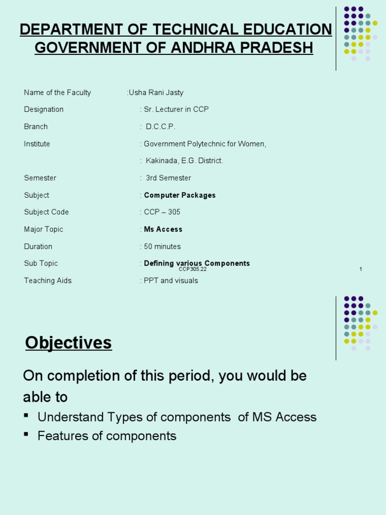CCP305 | PDF | Microsoft Access | Information Technology