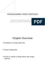 Foreign Market Entry PPT Nots