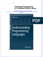 PDF Understanding Programming Languages 1St Edition Cliff B Jones Ebook Full Chapter