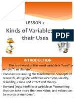 Lesson 3 Kinds of Variable and Their Uses
