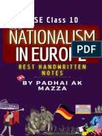 Rise of Nationalism in Europe 2024 Padhai Ak Mazza Best Notes
