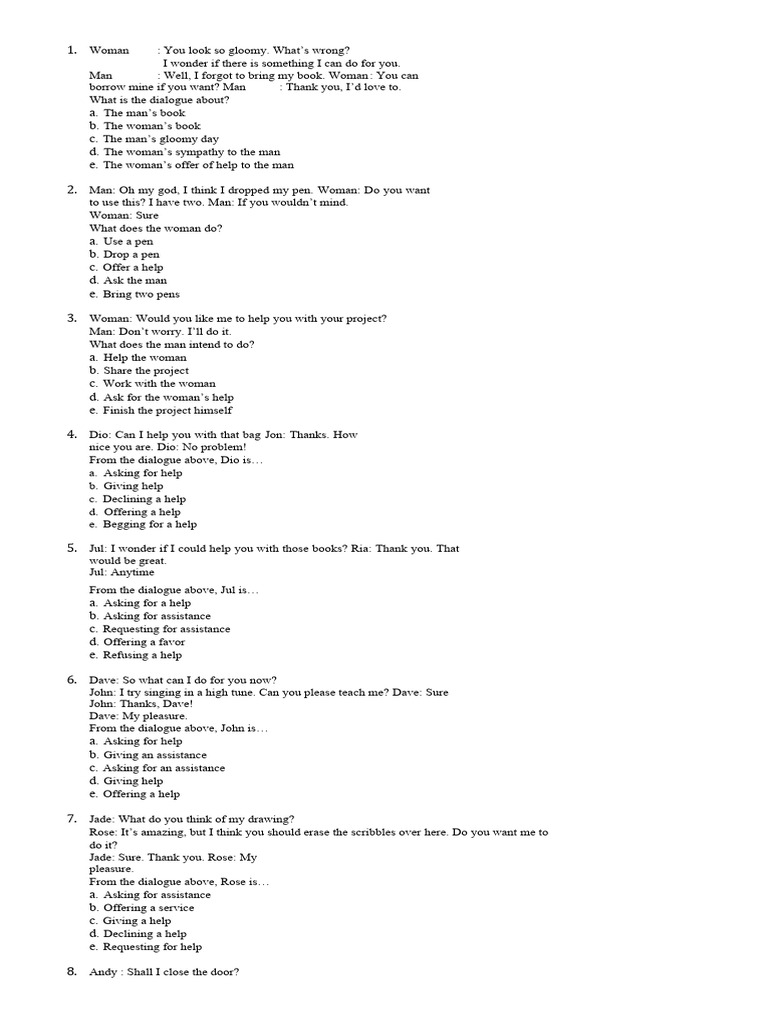 English Dialogue Exercises for Grade 3 | PDF | Liquefied Natural Gas ...
