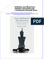 Textbook Yoga Meditation and Mysticism Contemplative Universals and Meditative Landmarks Kenneth Rose Ebook All Chapter PDF