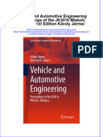Textbook Vehicle and Automotive Engineering Proceedings of The Jk2016 Miskolc Hungary 1St Edition Karoly Jarmai Ebook All Chapter PDF