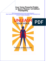 Full Chapter Unleash Your Voice Powerful Public Speaking For Every Woman 1St Edition Thanapathy PDF