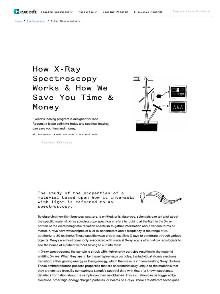X-Ray Spectrometers Cost For Leasing & Financing | PDF