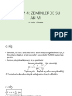 BÖLÜM 4 ZEMİNLERDE SU AKIMI (1)