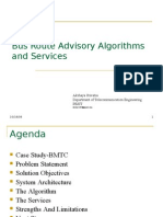 Bus Routing and Advisory Algorithms and Services