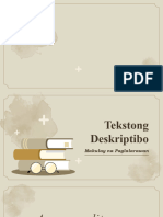 Tekstong Deskriptibo